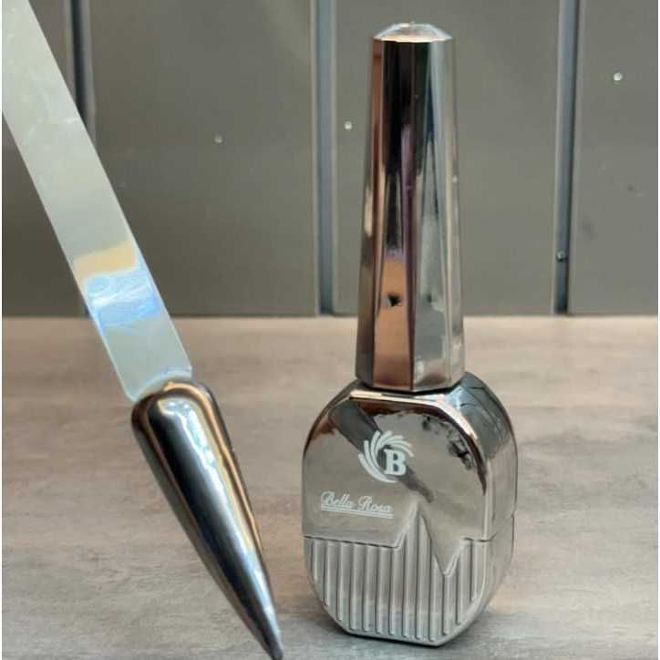 Kit 2 Esmaltes em Gel - Bella Rosa - Prata em Oferta na Shopee