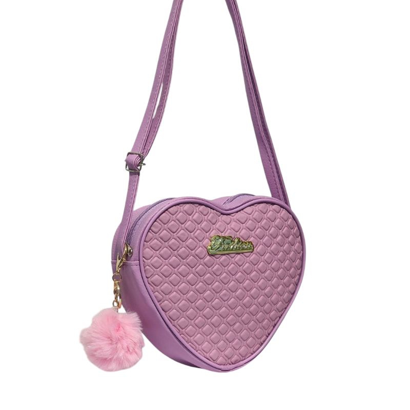 Bolsa Feminina Coração Bolsinha Transversal com alça regulável em Oferta na Shopee