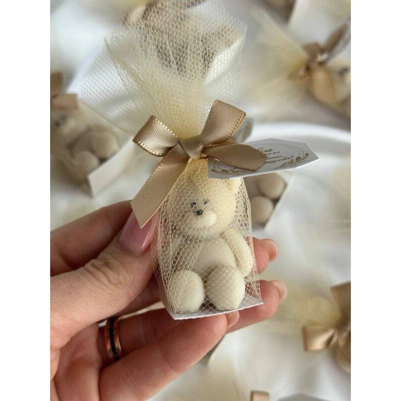 Vela Aromática Ursinho Personalizada Lembrancinha Chá de Bebê Maternidade Casamento Aniversário Mini Velas