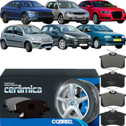 Pastilha Freio Traseira Cerâmica Cobreq A3 C3 307 Golf Jetta