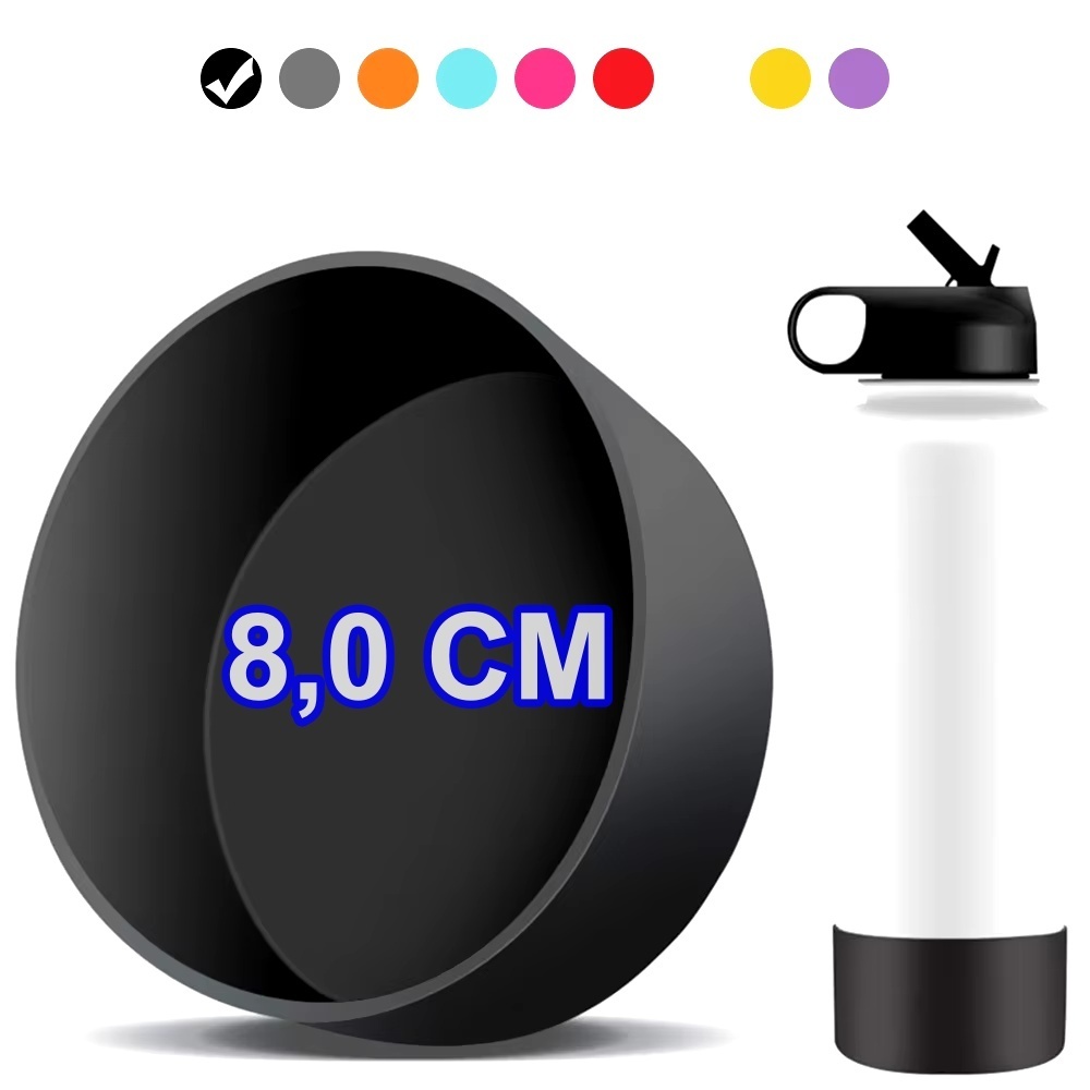 Base Protetora Capa de Silicone para Garrafa Térmica - 8,00cm - Compatível com nossas garrafas de 600, 800 e 950ml em Oferta na Shopee
