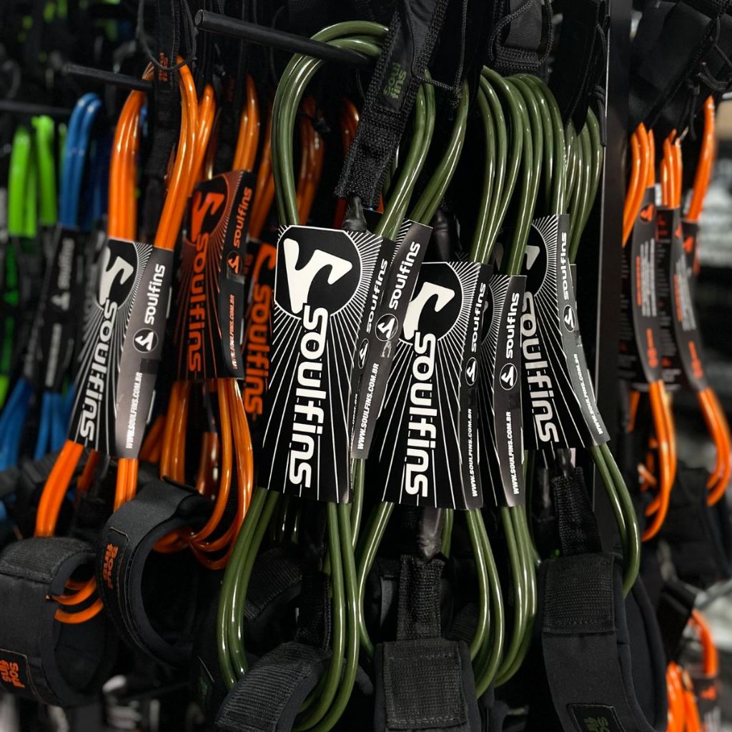 Leash Longboard Surf 7mm X 9pés Strap Soulfins Duplo Girador Nó Simples Braçadeira de Panturrilha