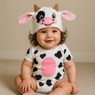 Body Bebê Infantil Menina Mêsversário Temático Vaquinha Super Confortável Linha Premium em Oferta na Shopee