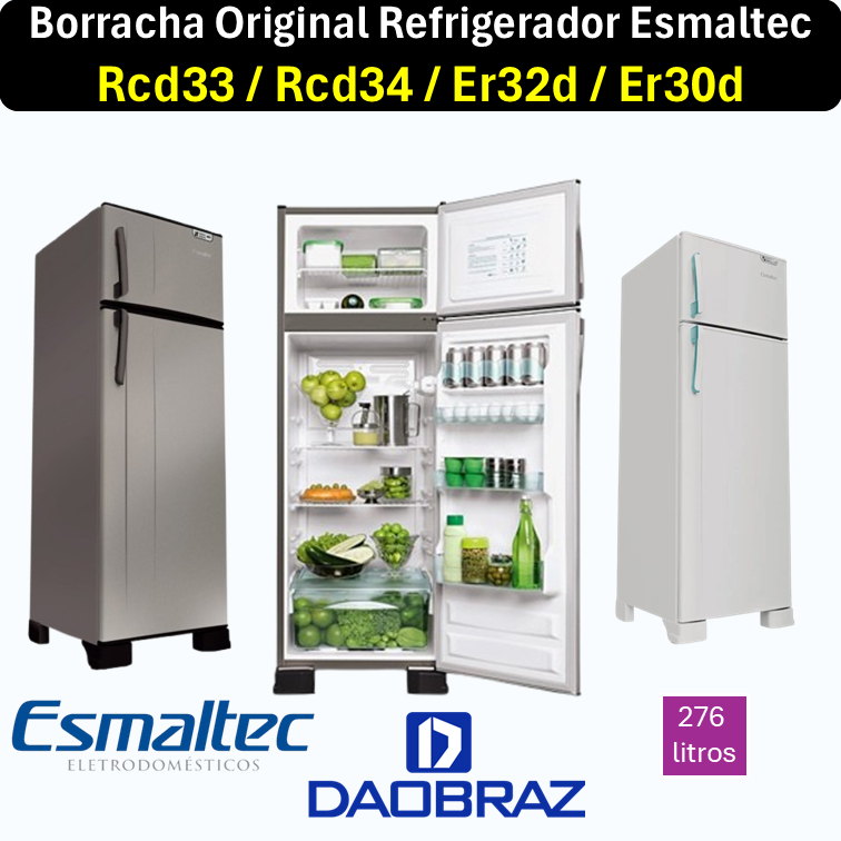 Jogo de Borrachas/Gaxetas Para Esmaltec Rcd33 Rcd34 Er32d Er30d Geladeira Refrigerador da Porta