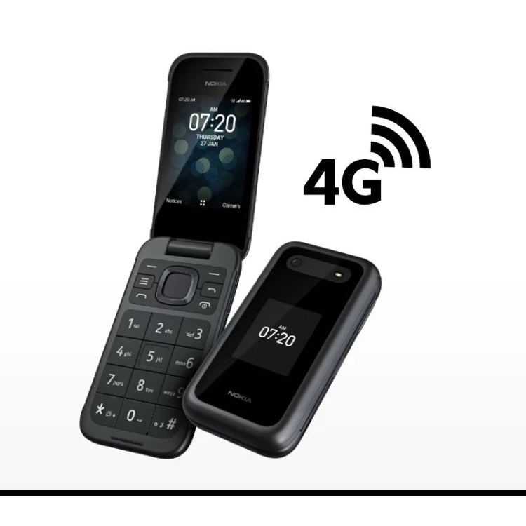 Celular Idoso Nok’a2660 4g Flip e Nok’a2505 Flip Dual Chip Tela Dupla Botão Sos