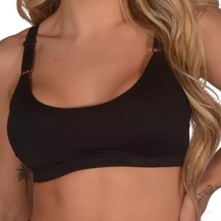 Sutiã Sem Bojo De Sustentação Reforçado Alça Larga Básico em Oferta na Shopee