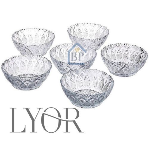 LYOR - Jogo com 6 ou 12 Taças de Vidro Para Sobremesa em Oferta na Shopee