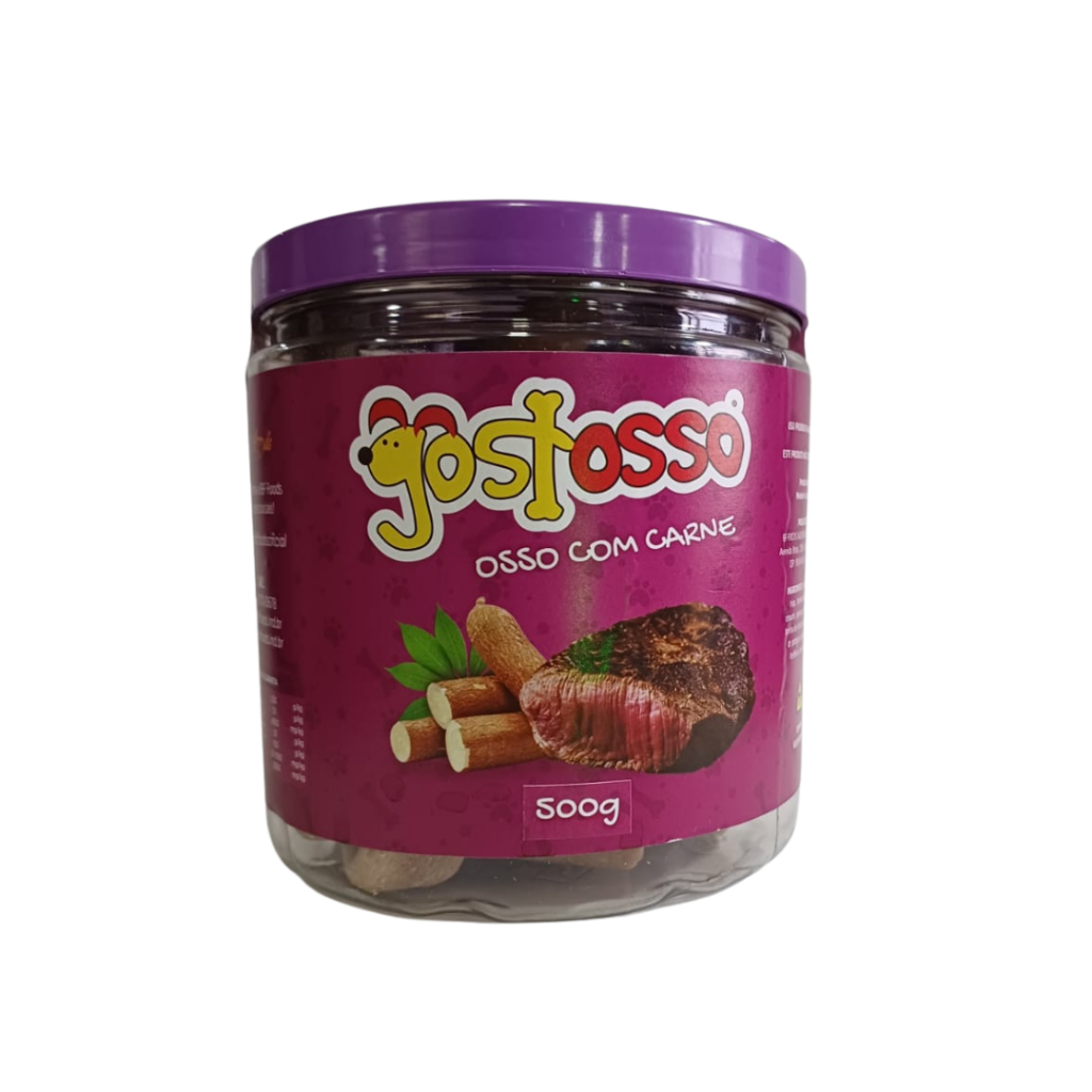 Osso para cachorro Nozinho com Carne 3/4 P Gostosso 500g
