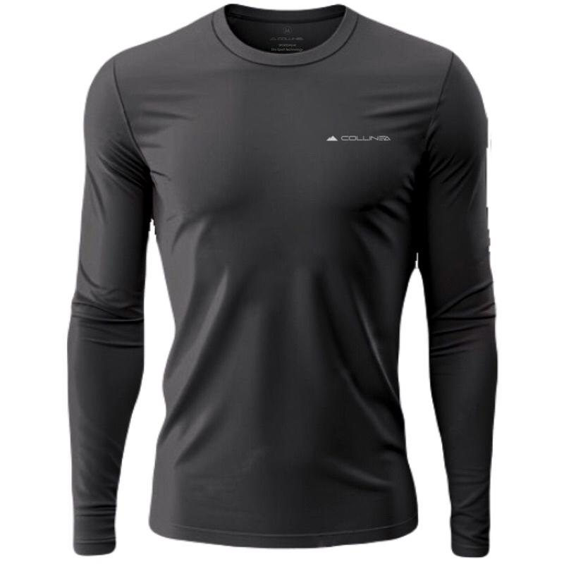 Camiseta Manga Longa Dry fit segunda pele masculina corrida academia praia proteção solar Uv Collinea