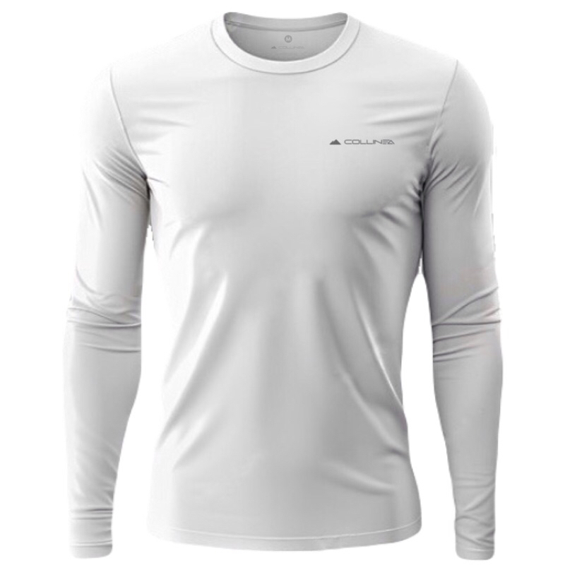 Camisa Manga Longa Dry fit Masculina proteção solar Uv segunda pele corrida academia treino Collinea