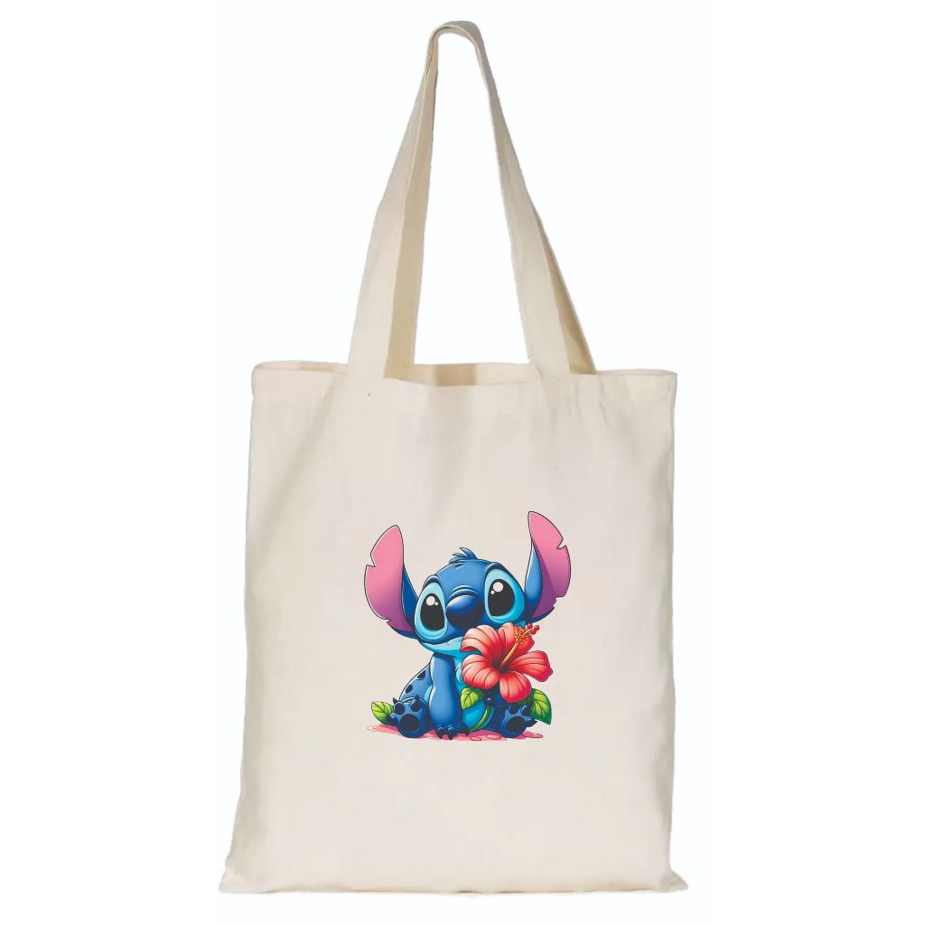 Kit 20 Ecobag Sacola 30x35 Transfer 14x20 Personalizada Stitch para Lembrancinha Aniversários