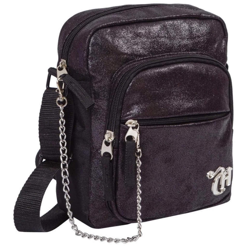 Bolsa Cross Pequena Capricho 21Z03 Rock - Preto