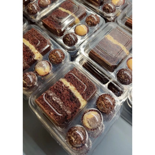 Embalagem Delícias de Festa para Fatia de Torta/Bolo e 3 Docinhos em Oferta na Shopee