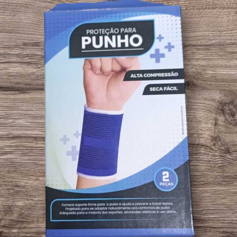 Protetor De Punho Munhequeira Tendinite Dor Lesão Proteção Tensor 2 peças