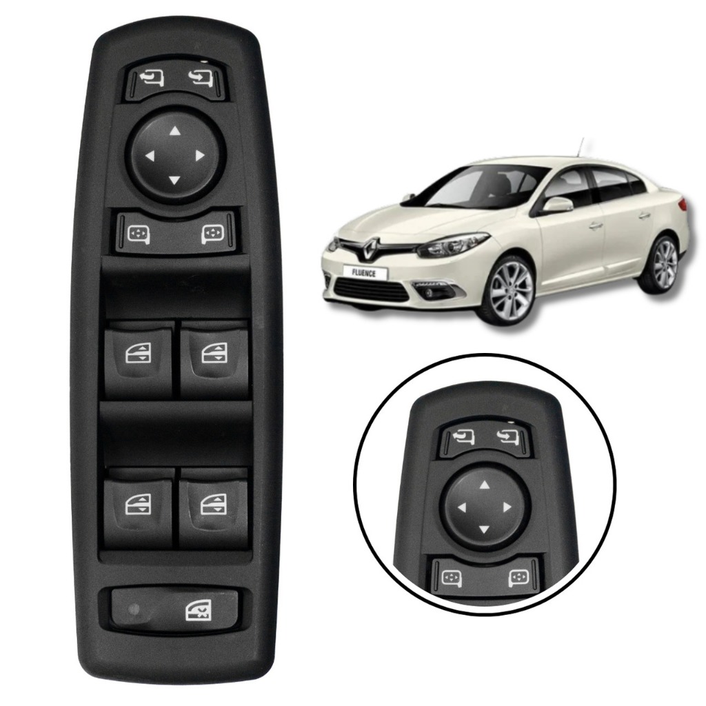 INTERRUPTOR VIDRO ELÉTRICO RENAULT FLUENCE 2011/2016 em Oferta na Shopee