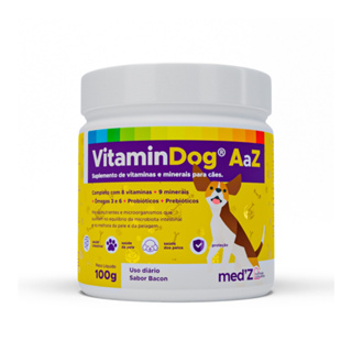 Suplemento VitaminDog A a Z Polivitamínico para Cães Completo  com Sabor Bacon - Proteção Total em Oferta na Shopee