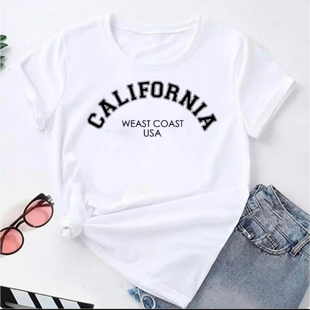 Camiseta Feminina Gola Redonda California