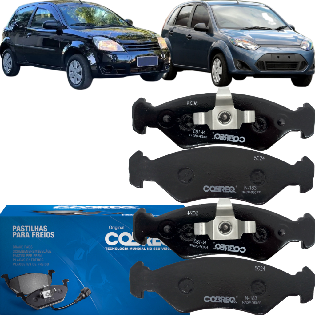 Pastilha Freio Diant Cobreq Fiesta Hatch Ka 1.0 2009 a 2014 em Oferta na Shopee