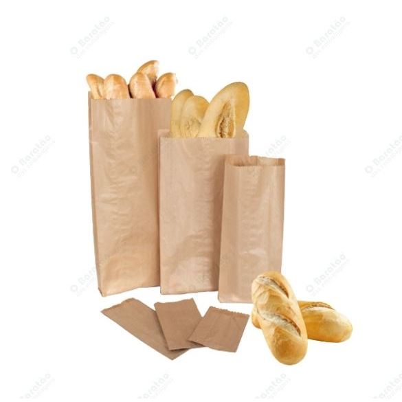 Aprox.100 Sacos De Pão Mix Kraft Papel Pardo P/ Padaria, Doces, Farmácia, Lanchonete, Mercearia em Oferta na Shopee
