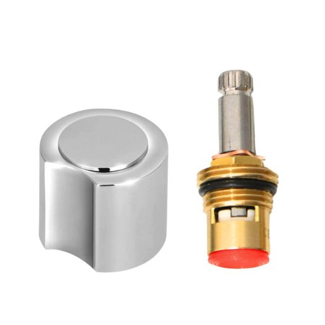 Reparo De Torneira Kit Completo Mecanismo 100% Metal 1/4 Volta C40 Volante Metal Cromado em Oferta na Shopee