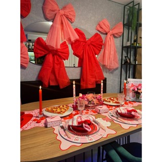 Kit Mesa Posta Dia dos Namorados 2 Jogos Americanos + 2 Guardanapos Valentine's em Oferta na Shopee