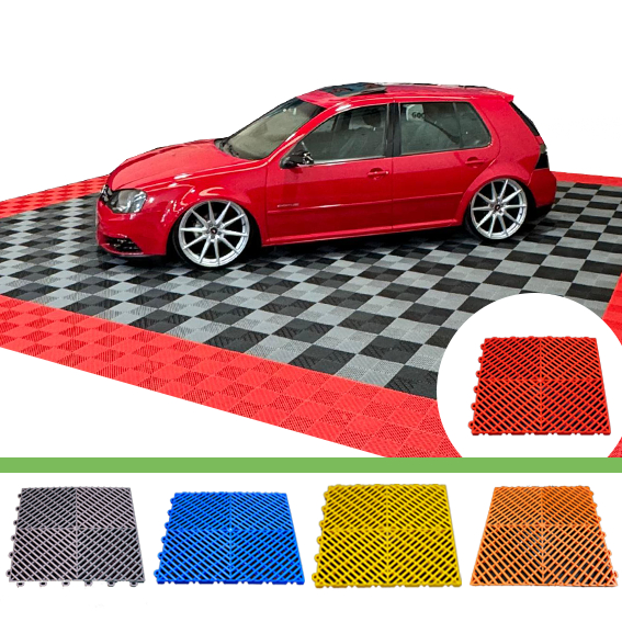 KIT 10 Peças Piso Modular Estrado Automotivo 30x30cm | Direct Borrachas em Oferta na Shopee