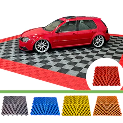 KIT 10 Peças Piso Modular Estrado Automotivo 30x30cm | Direct Borrachas