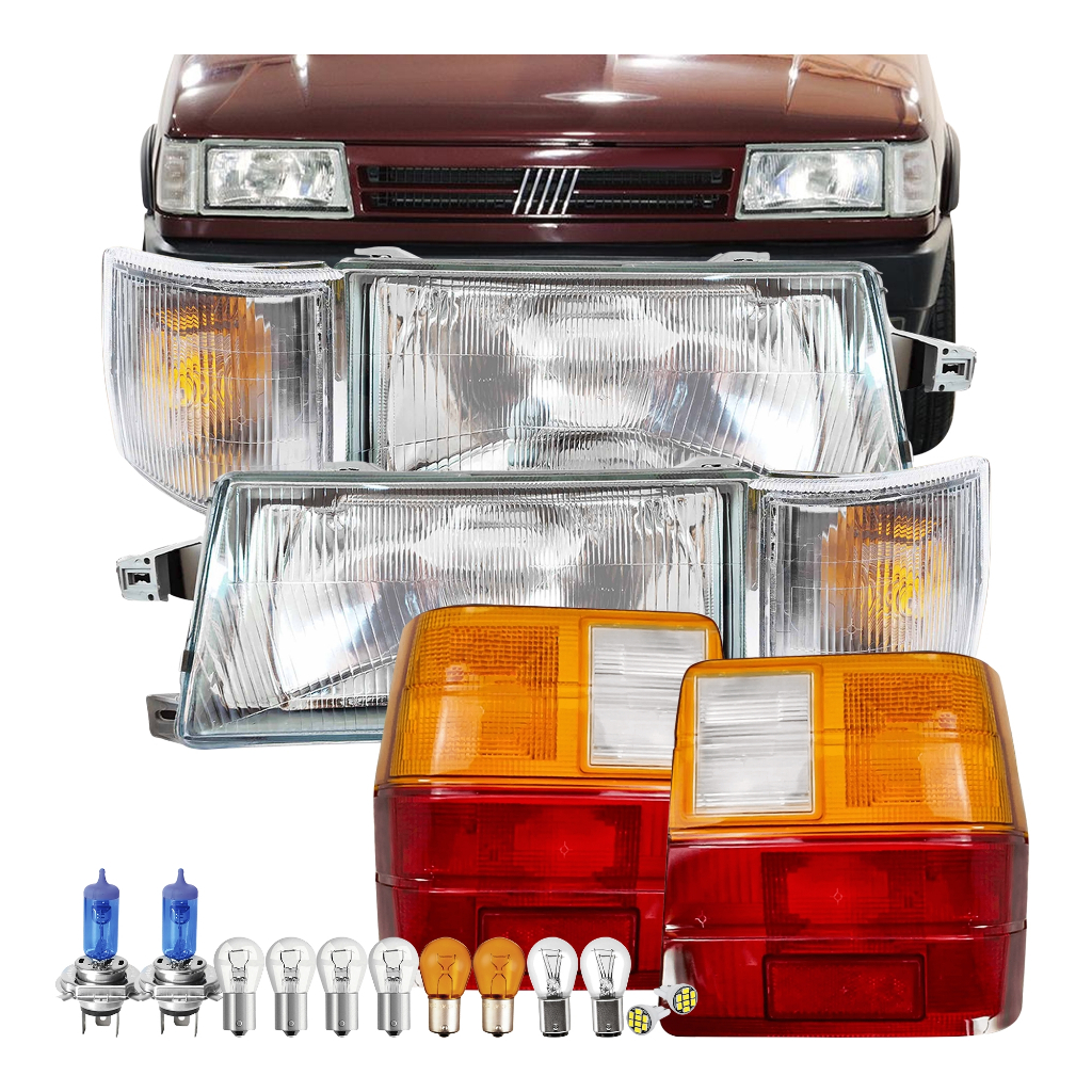 Farol Uno 91 92 93 94 95 A 2004 Setas Cristais Lanternas Traseiras Tricolor E Lâmpadas Super Brancas