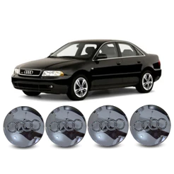 Jogo 4 Calota Centro Roda Mod. Original Audi A3 A4 2001 2002 2003 2004 2005