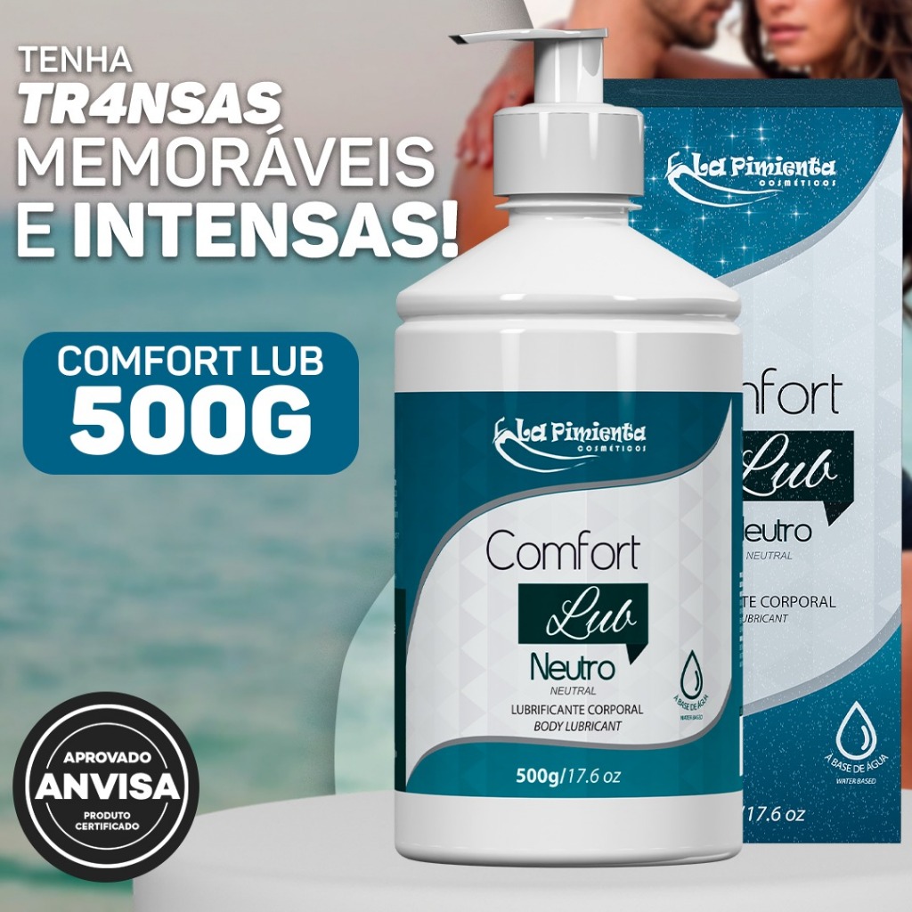 LUBRIFICANTE ÍNTIMO COMFORT LUB PARA ORAL VAGINAL ANAL em Oferta na Shopee