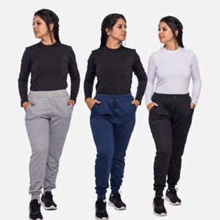 Calça Moletom Feminina Pelúciada Estilo Jogger Unissex. em Oferta na Shopee