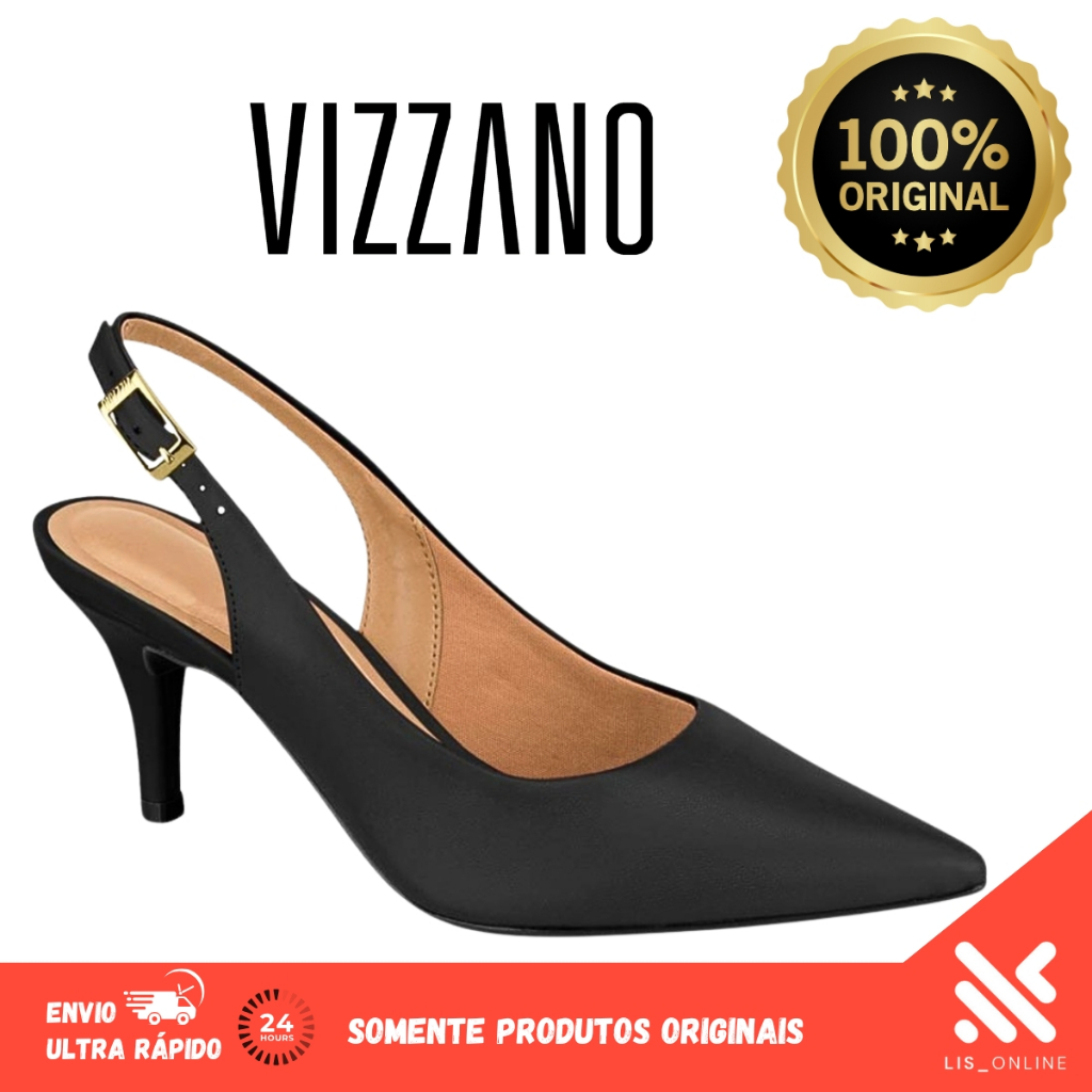 Sapato Scarpin Vizzano Femino Bico Fino Elegante Social Trabalho Confortável 1185.700
