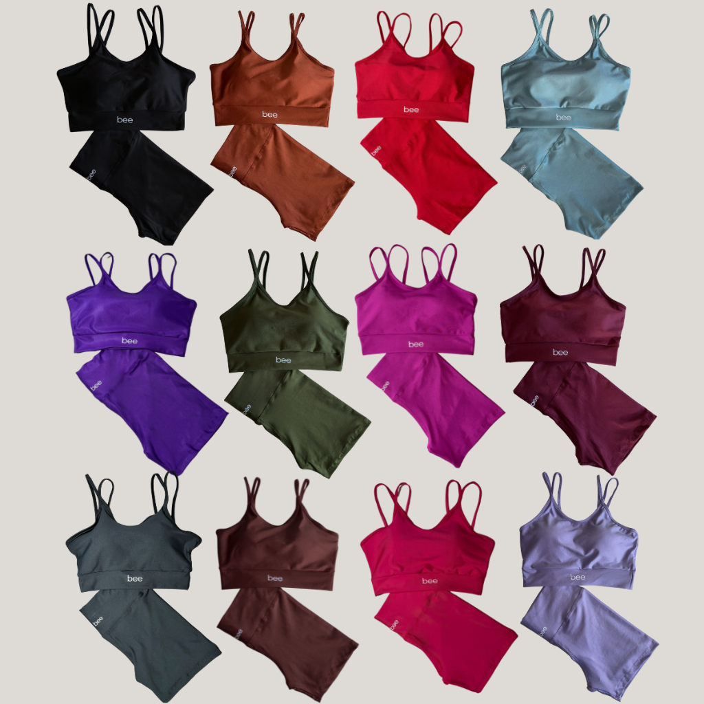 KIT Conjunto Fitness Feminino Short Treino Top Bojo Roupa De Academia em Oferta na Shopee