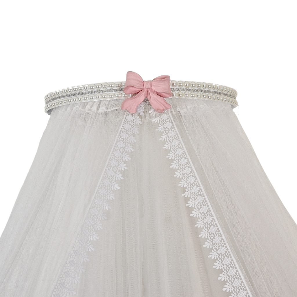 Dossel imperio laço com mosquiteiro tule