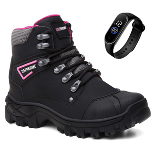 Bota Botina Feminina Em Couro Nobre Palmilha em Gel Original CATPRIIME com C.A 47.751 em Oferta na Shopee