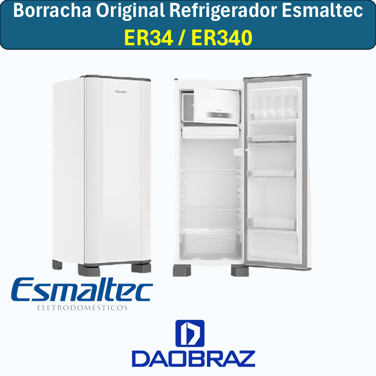 Borracha Gaxeta compatível com Esmaltec Er34 / Er340 Geladeira Refrigerador da Porta 58x157