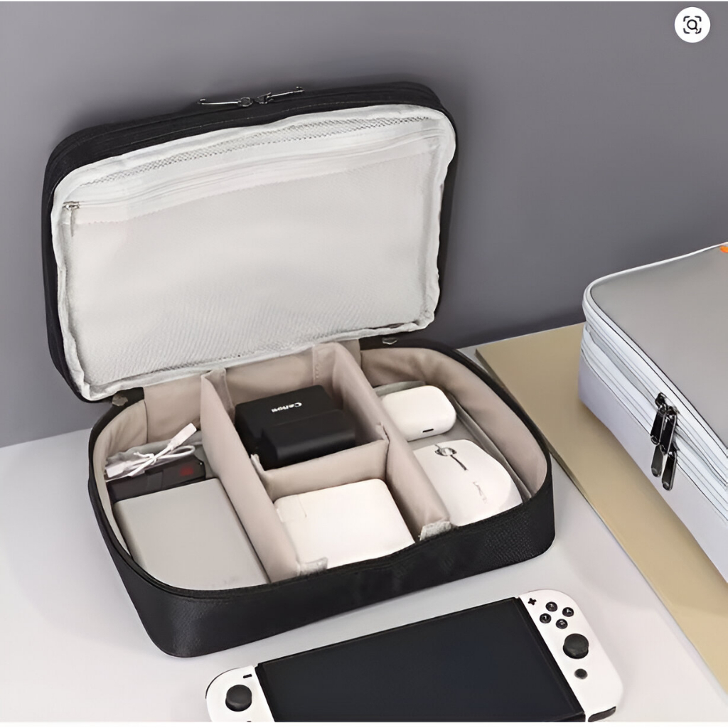 Estojo Necessarie BolsaTech Digital Armazenamento Eletrônicos à Prova d'água Grande Capacidade