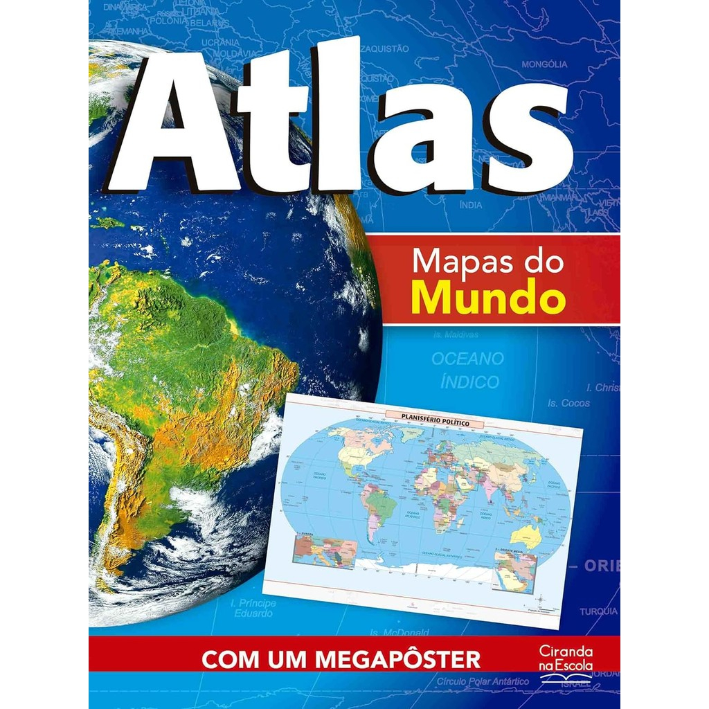 Atlas - Mapas do mundo | Com um Megapôster