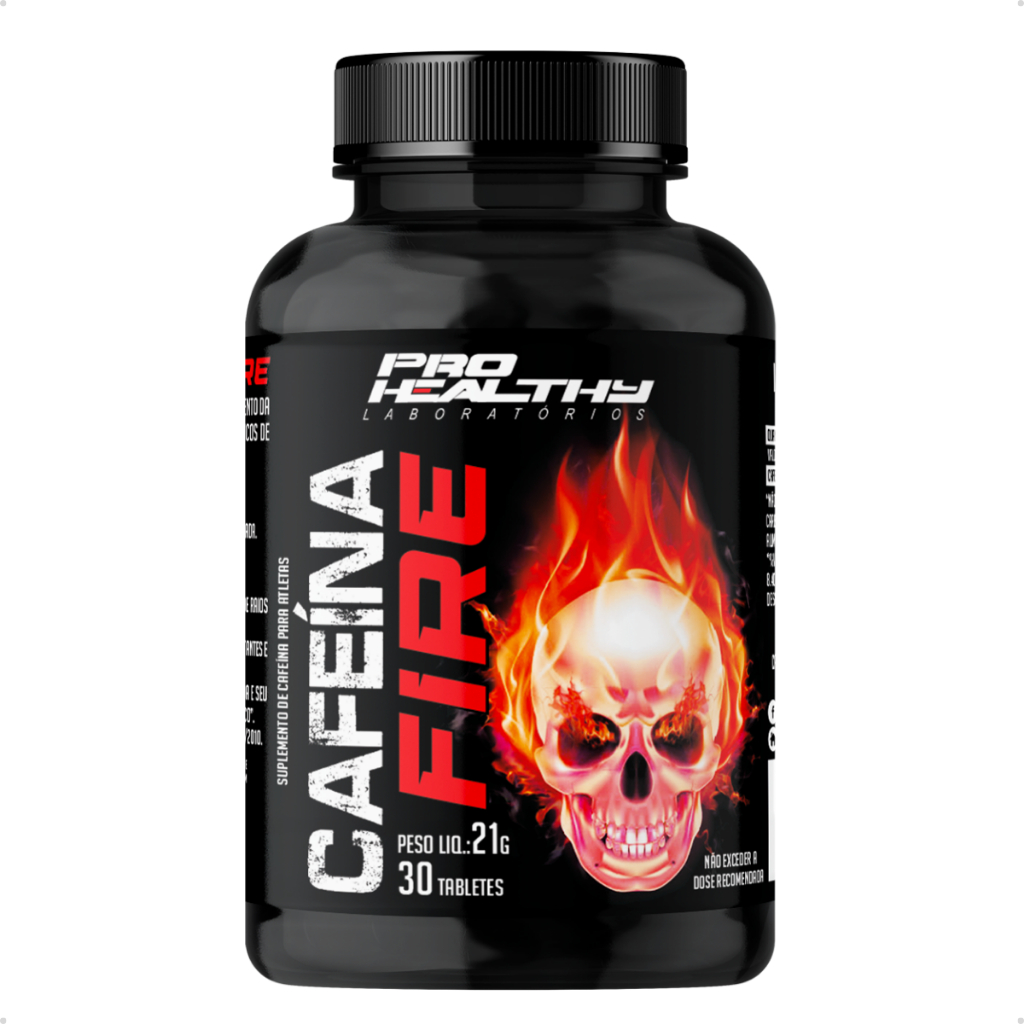 Cafeína 420mg Fire - Pote de 30 Tabletes - Pro Healthy