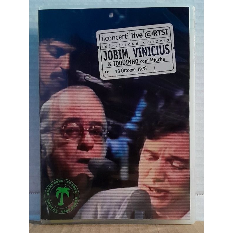 Dvd Jobim, Vinícius & Toquinho com Miucha - I Concerti Live RTSI - Televisione Svizzera 1978 - Original Usado