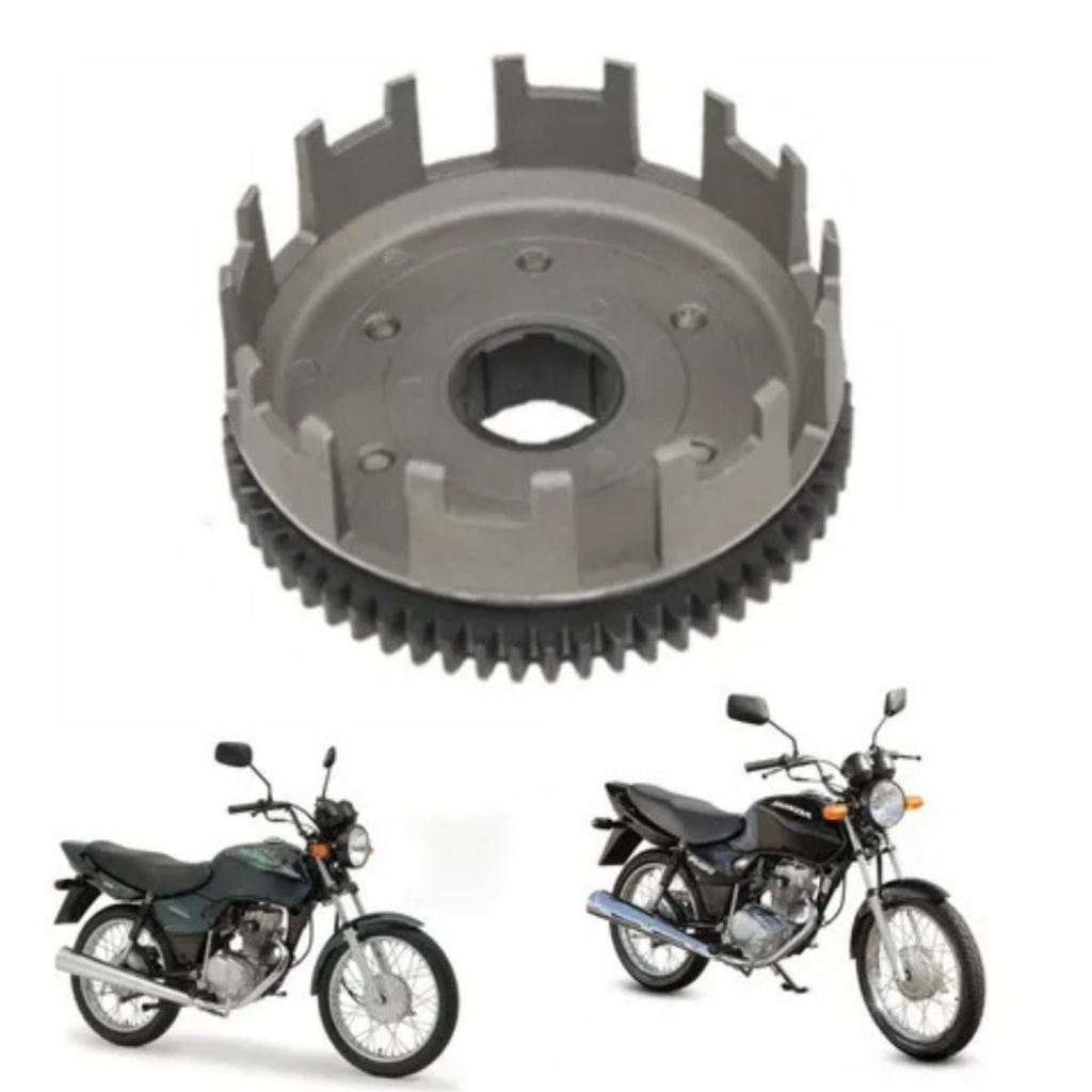 Carcaça Externa Campana Embreagem Titan Fan ES KS 125 Cg Fan 125 Nxr 125 Bros