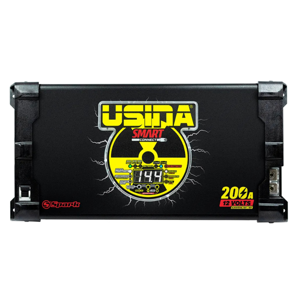 Fonte e Carregador Automotivo Smart Connect Usina 200A 12V