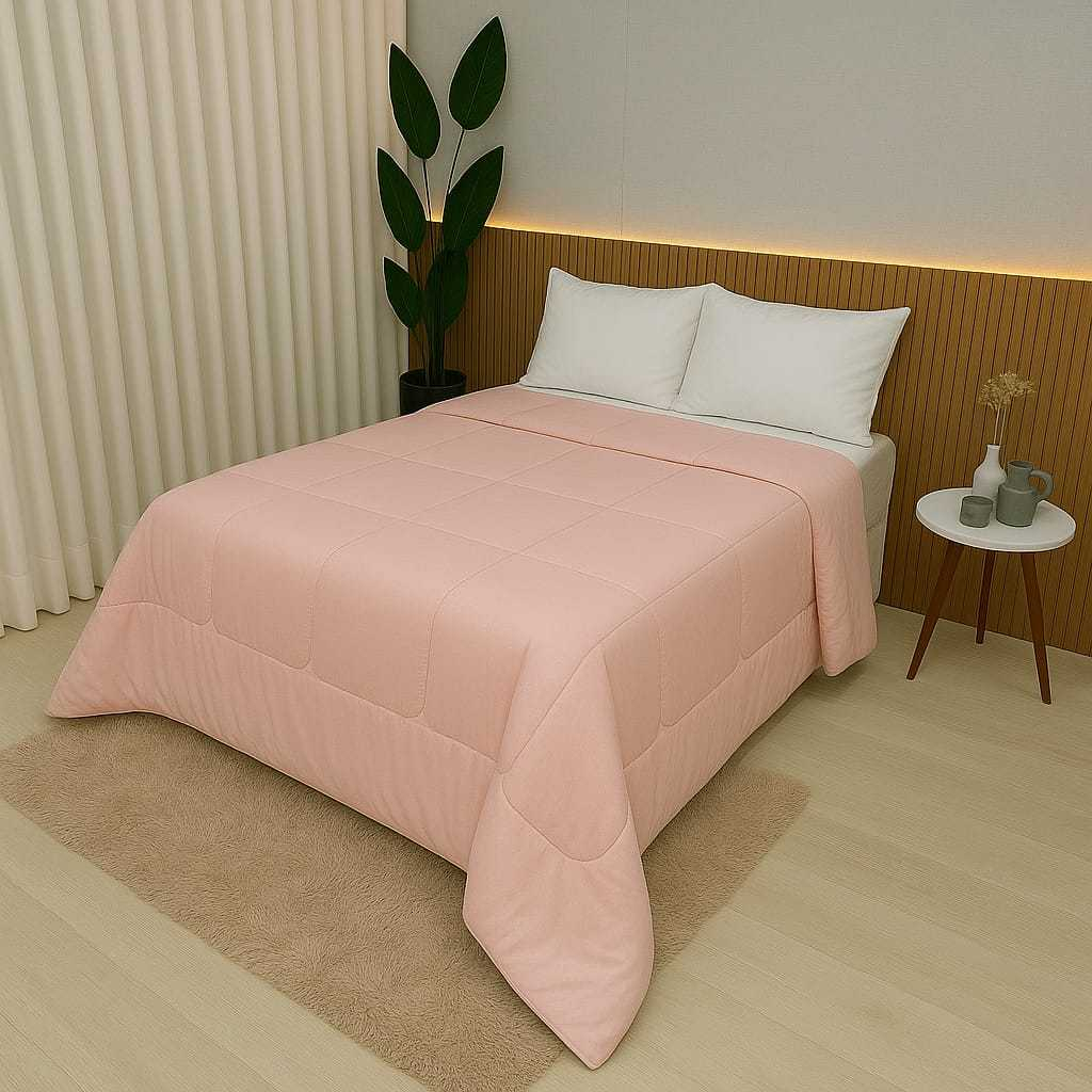 Edredom Casal 100% Algodão Cobertor Dupla Face 400 Fios Edredon Grosso