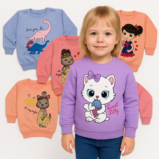 Kit 2 Casacos de Moletom Infantil Menina Inverno Kit 2 ou 1  Casacos feminino inverno- Casacos de Moletom Flanelado em Oferta na Shopee