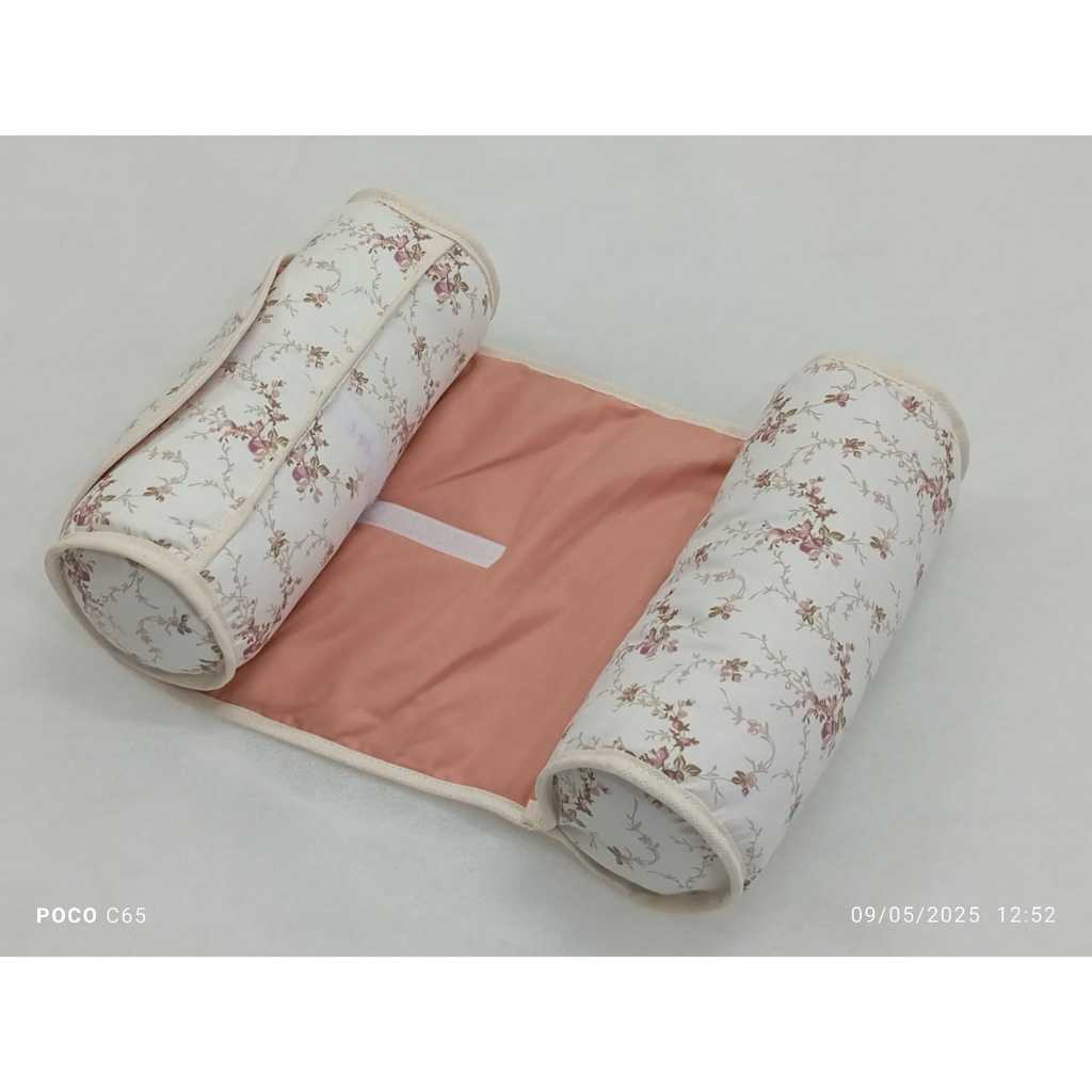 Rolinho Segura bebe Menina Floral Rosê  Segura Bebe Floral Rosa Antigo em Oferta na Shopee