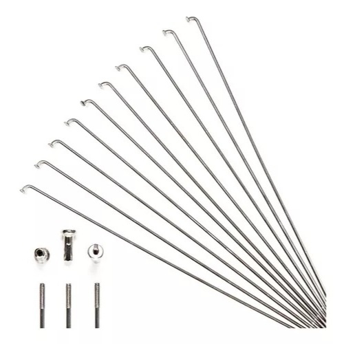 Kit 36 Raios Bicicleta Monark Aro 26 Caloi Poti Zincado ou Inox 2.5 x 275mm