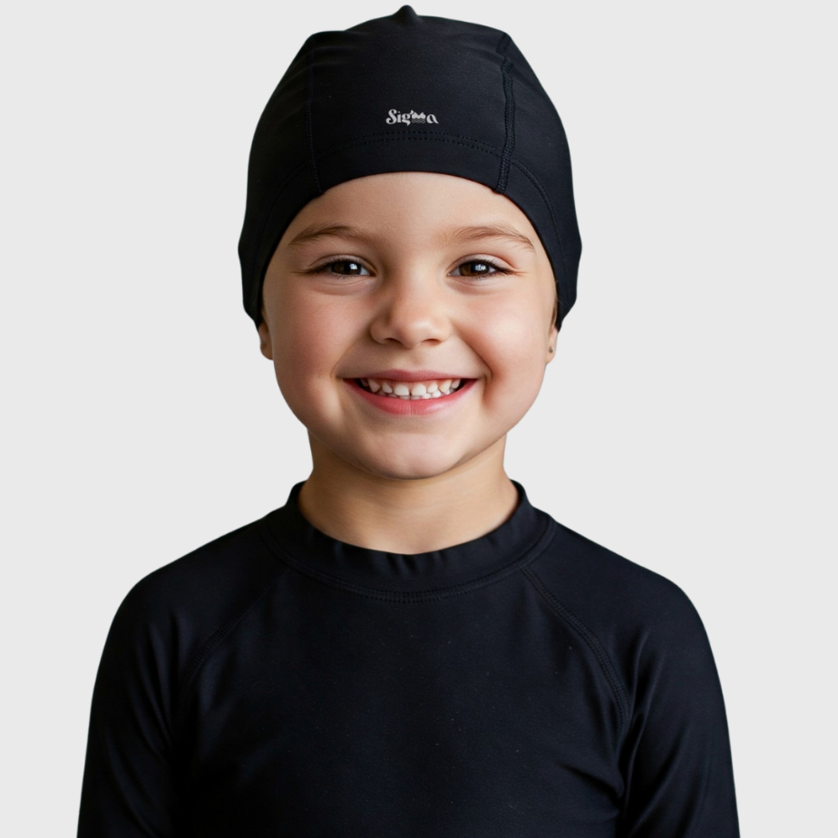 Touca Infantil Natação Tamanho Unico Modelo Juvenil Proteçao Solar Moda Praia Liso Alta Elasticidade em Oferta na Shopee