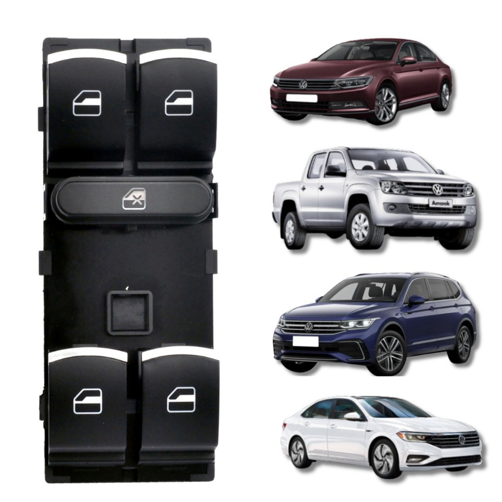 BOTÃO INTERRUPTOR VIDRO ELÉTRICO VW PASSAT 2006/ AMAROK TIGUAN em Oferta na Shopee