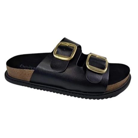 Sandália Feminina Beira Rio Papete Birken Chinelo Casual Flatform Fivela