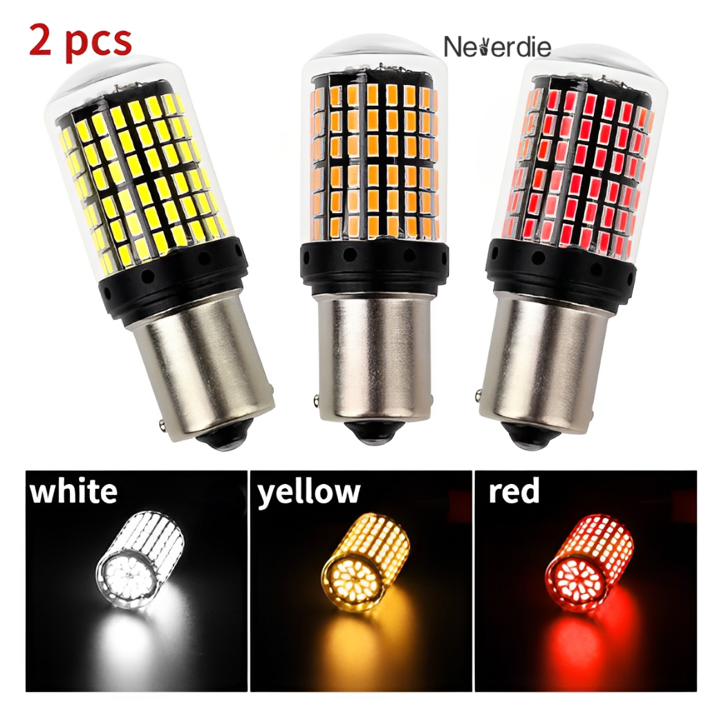 2pcs Lâmpada De Sinalização De Volta Freio LED 144 Chip 1156 Para Carros em Oferta na Shopee